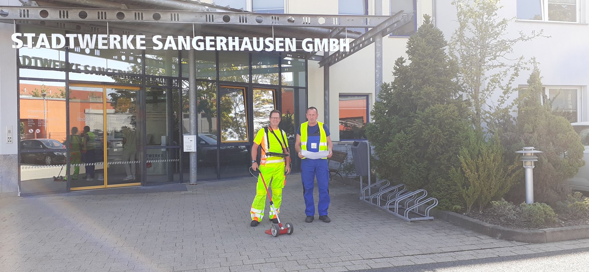 Stadtwerke Sangerhausen überpruefen ihre Gasnetze